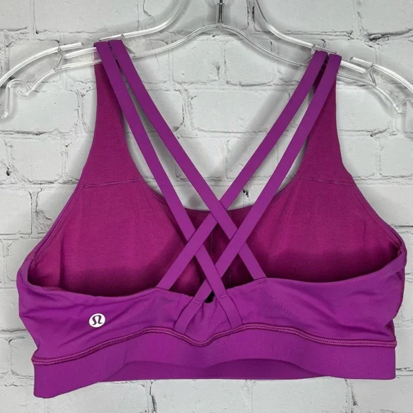 Lululemon Energy Bra Vivid Plum - Picture 6 of 7